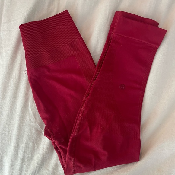 lululemon athletica Pants - Lululemon Red Leggings